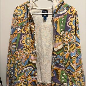 Lucky Brand vintage floral zip up
